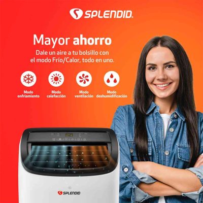 Aire acondicionado portátil 9.000 BTU- Splendid ahorro