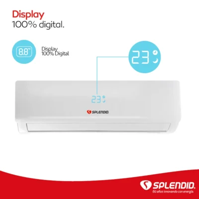 Aire Acondicionado Splendid Split Muro Inverter -display digital