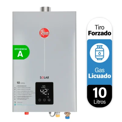 Calefont Rheem 10 litros tiro forzado GL - Etiqueta