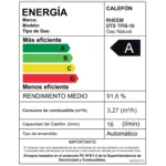 Calefont Rheem 16 Litros Gas Natural Tiro Forzado