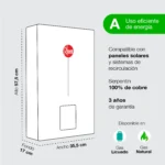 Calefont Rheem 16 Litros Gas Natural Tiro Forzado