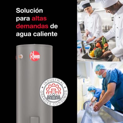 Termo Eléctrico Rheem 500 Litros Pie 380V 6000W emocional