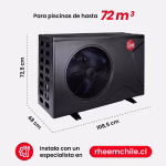 Bomba de Calor para Piscina Crosswind 72m3 Inverter Rheem