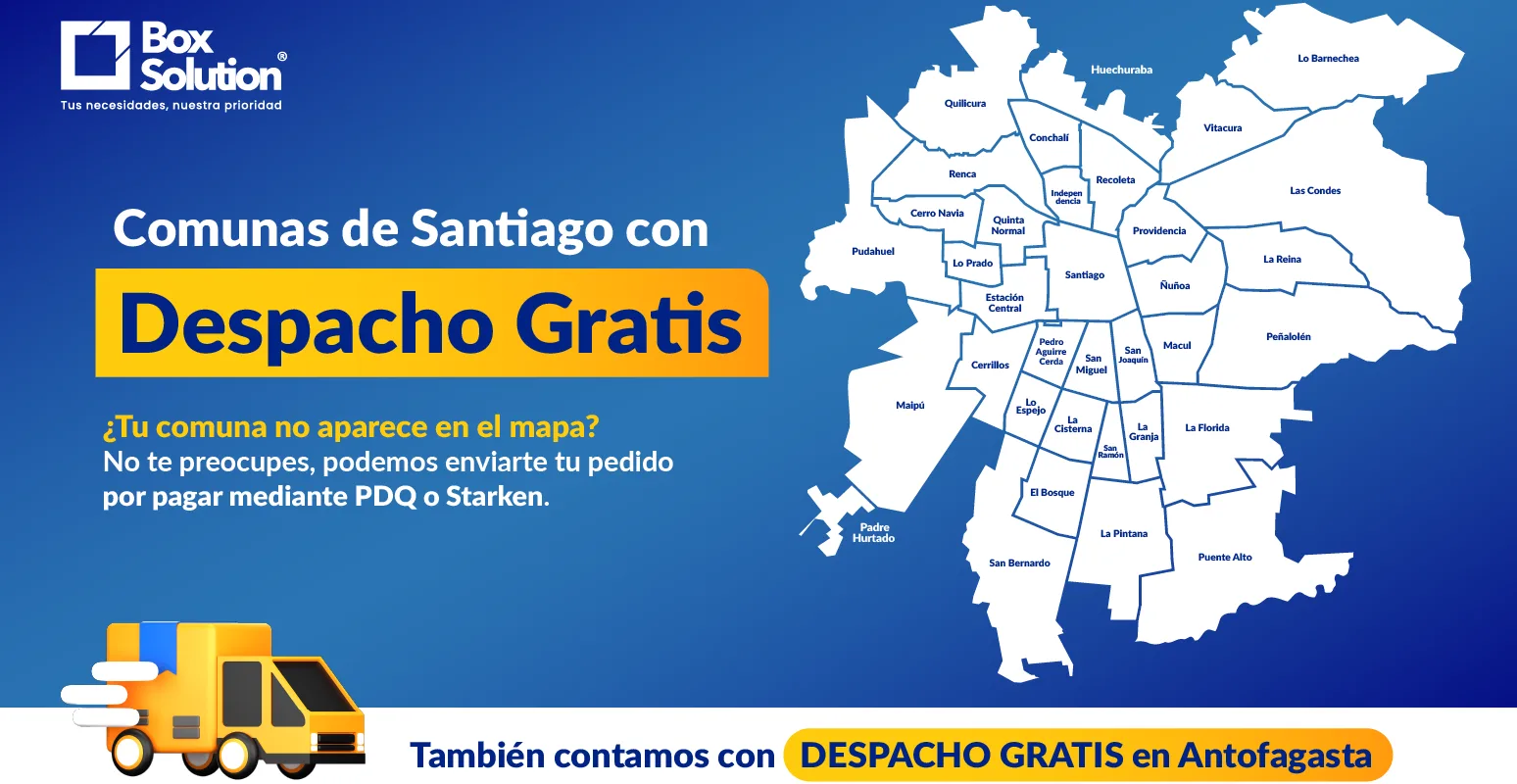 Box Solution - Mapa - Despacho gratis