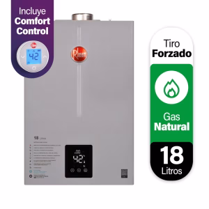 Calefont Digital 18 litros Gas natural Tiro forzado Con Control
